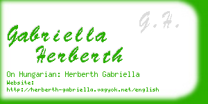 gabriella herberth business card